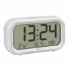TFA Dostmann 60.2052.02 quartzwekker wit 2 wektijden groot display, extra luid weksignaal