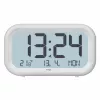 TFA Dostmann 60.2052.02 quartzwekker wit 2 wektijden groot display, extra luid weksignaal