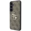 Guess Leather 4G Metal Logo hoesje voor Samsung Galaxy S26 FE, bruin