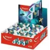 Maped Pyramide DRAGON gum van kunststof, wit, driehoekig, ftalaat- en PVC-vrij, 24er-display (119527)