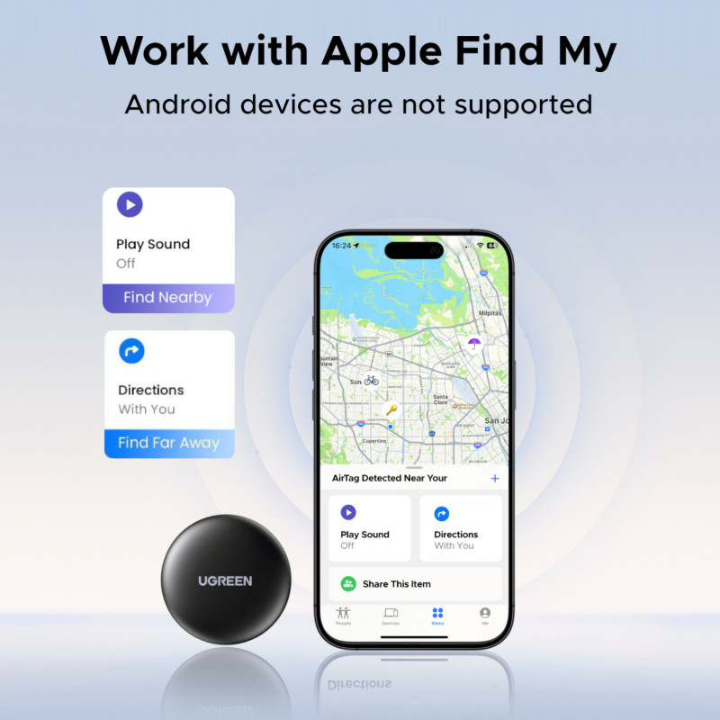 UGREEN FineTrack Mini Smart Finder voor Apple-apparaten