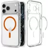 Spigen Ultra Hybrid MagSafe hoes voor iPhone 17 Pro Max / 18 Pro Max, transparant/oranje (ACS12122)