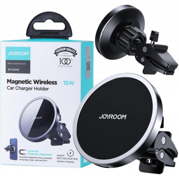 Joyroom JR-ZS240 magnetische autohouder met 15W Qi-wireless-charger, MagSafe