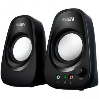 Luidspreker SVEN 190, zwart, USB, uitgangsvermogen 2x3W (RMS)