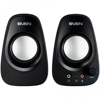 Luidspreker SVEN 190, zwart, USB, uitgangsvermogen 2x3W (RMS)