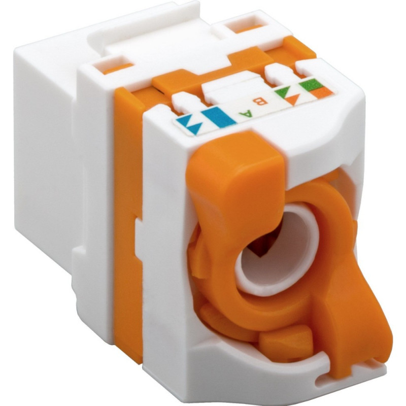 Techly 028573 Keystone-module RJ45 UTP Cat6, zelfklemend, voor PoE