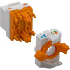 Techly 028573 Keystone-module RJ45 UTP Cat6, zelfklemend, voor PoE