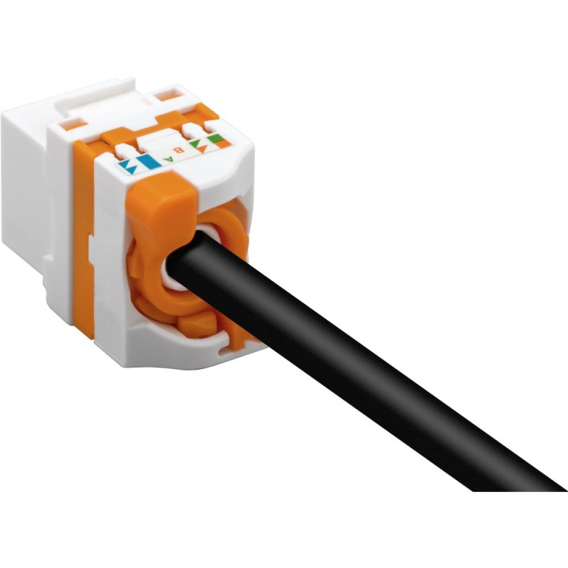 Techly 028573 Keystone-module RJ45 UTP Cat6, zelfklemend, voor PoE