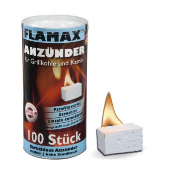 Flamax paraffine aanmaakblokjes, 100 stuks (1318116)