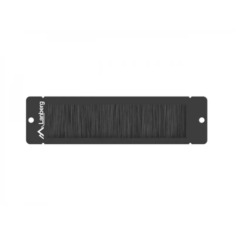 Lanberg borstelpanel voor 10 inch rackkast, zwart (AK-1104-B)