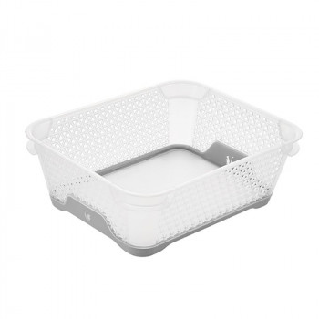 Keeeper Jonas mini-mand A6 met antislip, 20x16x7 cm, transparant/grijs