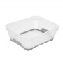 Keeeper Jonas mini-mand A6 met antislip, 20x16x7 cm, transparant/grijs