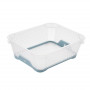 Keeeper Jonas mini-mand A6 met antislip, 20x16x7 cm, transparant/blauw