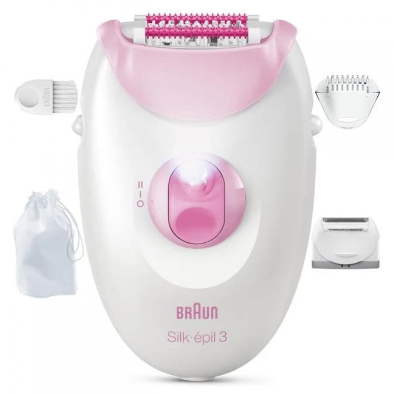 Braun Silk 3 SE3-033 epilator met accessoires