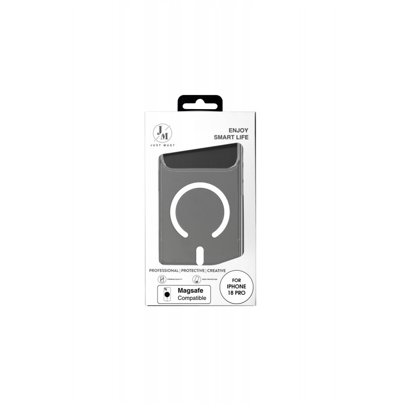 Just Must MagSafe Crystal I hoesje voor iPhone 18 Pro, transparant