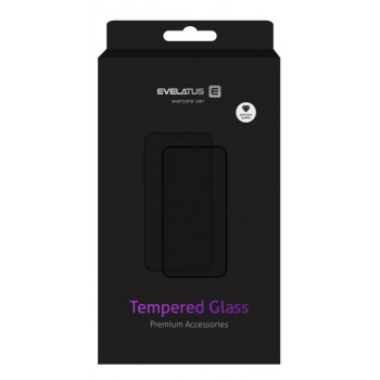 Evelatus 2.5D Full Cover antistatisch displayscherm van gehard glas voor Apple iPhone XR/11 (Japan Glue, Corning)