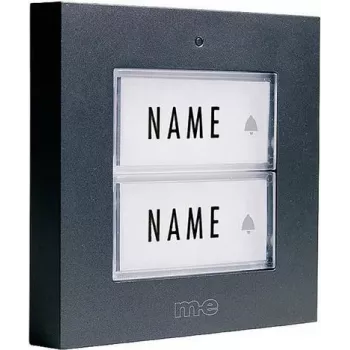 m-e modern-electronics 41273 draadloze deurbelzender met naamplaatje