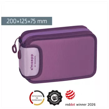 BRUNNEN etui gevuld s'maepp Sweet Colour Code paars 34-delig, 20,0 x 7,5 cm