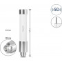 Delock 5G 3700 - 4200 MHz antenne SMA stekker 3 dBi omnidirectioneel star buiten wit 10 cm