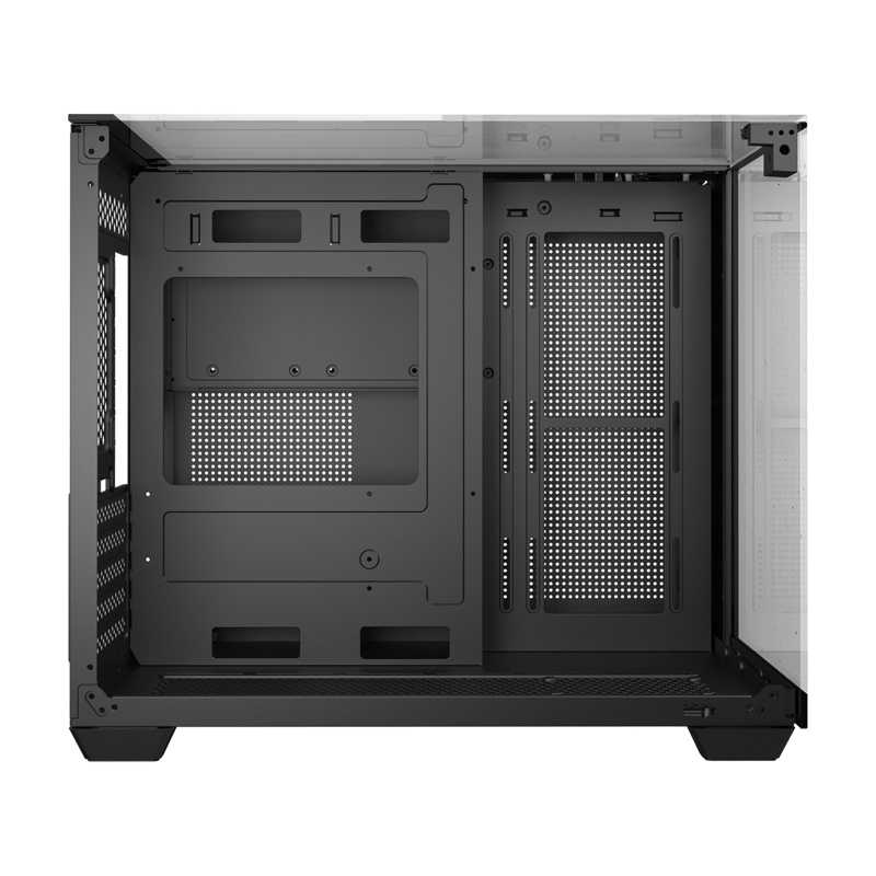 Darkflash TH285M Micro-ATX computerbehuizing met gehard glas, zwart