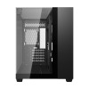 Darkflash TH285M Micro-ATX computerbehuizing met gehard glas, zwart
