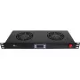 Getfort 1U rack-ventilatorpaneel met 2 ventilatoren en thermostaat (GF-FAN2TR)