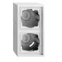 Gira 106280 opbouwbehuizing 2-voudig met frame, F300, zuiverwit