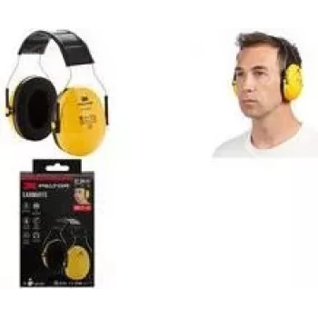 3M Peltor Optime H510AC oorkap, geel/zwart, verstelbare hoofdbeugel, schuimvulling