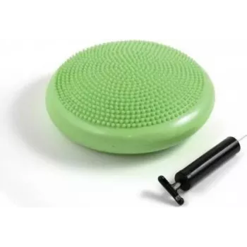 Schildkröt opblaasbaar balancekussen, 330 mm, groen, PVC