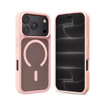 Crong Matte Magnetic MagSafe-hoes voor iPhone 18 Pro Max / 17 Pro Max, roze