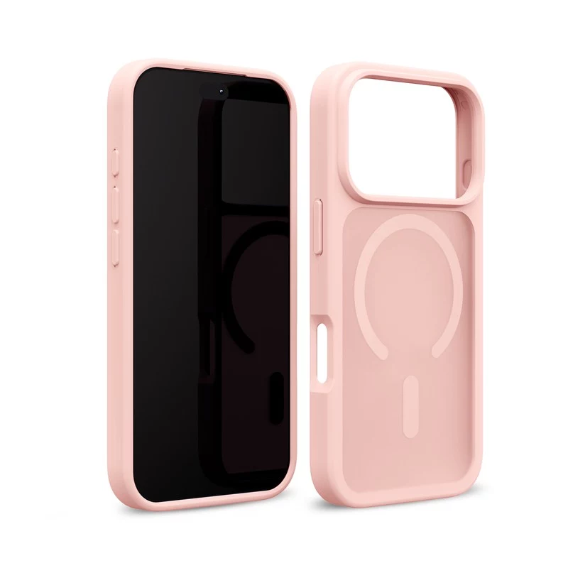 Crong Matte Magnetic MagSafe-hoes voor iPhone 18 Pro Max / 17 Pro Max, roze