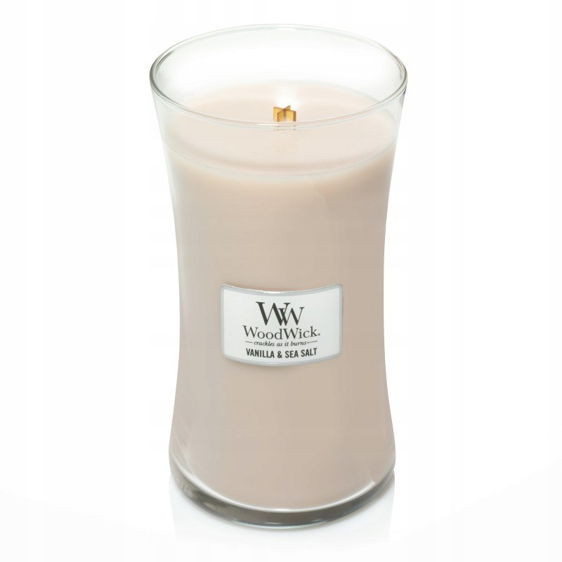 WoodWick Vanilla & Sea Salt ellips kaars, 453,6 g
