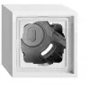 Gira 1-voudige opbouwbehuizing met F300 frame, zuiverwit (106180)