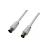 Logilink tv-coaxiale antennekabel, CCS, >85 dB, wit, 2,5 m (CA1061)