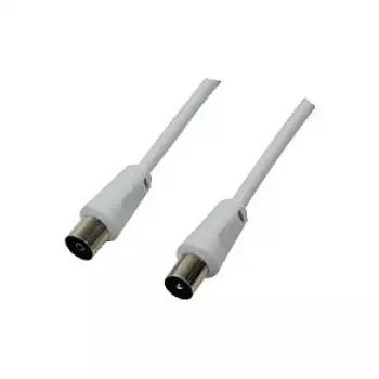 Logilink tv-coaxiale antennekabel, CCS, >85 dB, wit, 2,5 m (CA1061)