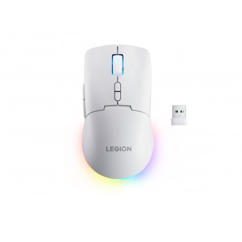 Lenovo Legion M220 RGB draadloze gaming-muis, 2,4 GHz / Bluetooth / bedraad, gletsjerwit (GY51V60437)
