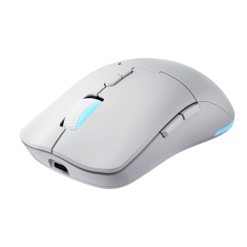 Lenovo Legion M220 RGB draadloze gaming-muis, 2,4 GHz / Bluetooth / bedraad, gletsjerwit (GY51V60437)