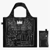 LOQI Basquiat tas – Crown zwart