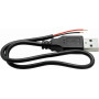 Omnitronic USB-A naar 2x open kabeleinden kabel, 30 cm (30222100)