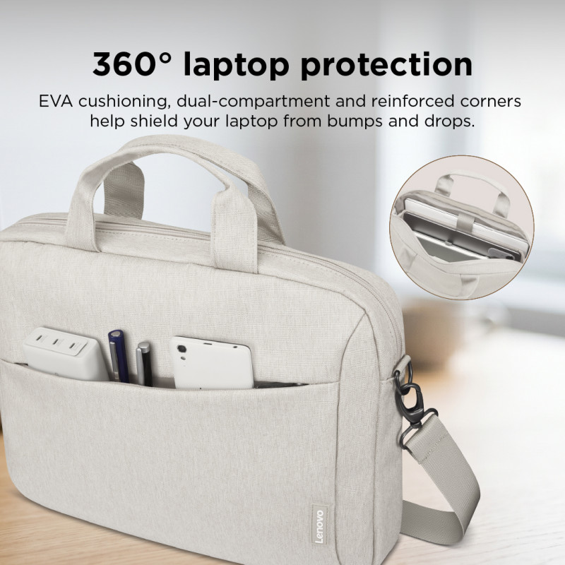 Lenovo T210 Toploader laptoptas tot 16 inch met schouderband – marineblauw (GX41W44767)