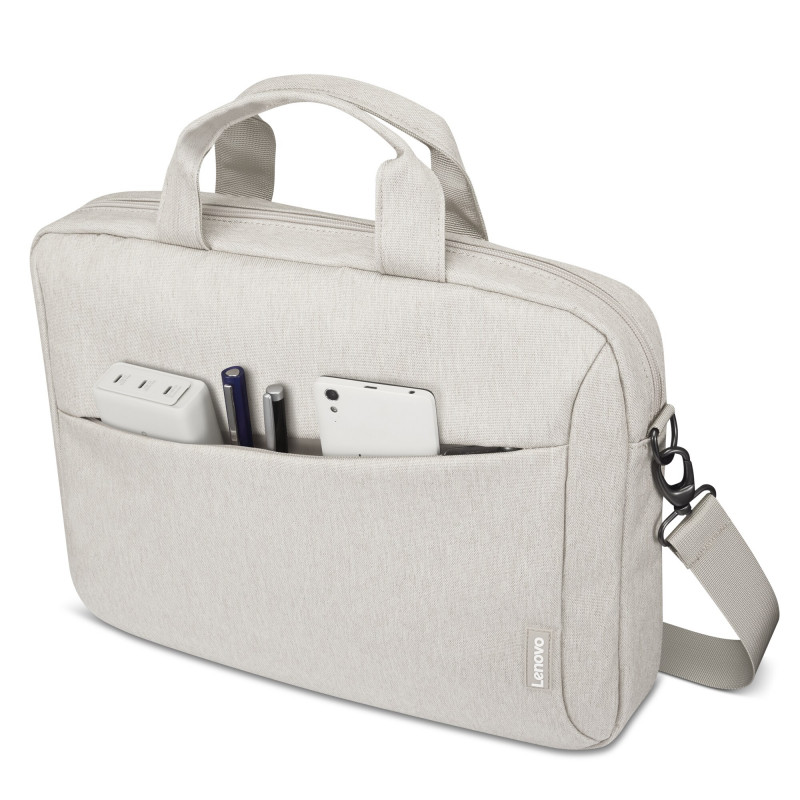 Lenovo T210 Toploader laptoptas tot 16 inch, schouderband, beige (GX41W44768)