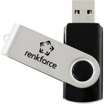 Renkforce RF-USBS-190 2GB USB 2.0 flashdrive, zwart/zilver (RF-7557594)