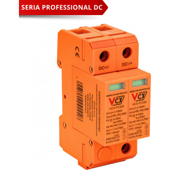 VCX fotovoltaïsche DC-overspanningsafleider klasse C (T2), 2P, 1000 V, PV 385