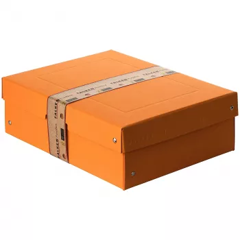 FALKEN PURE opbergbox 1250 vel pasteloranje 24,0 x 32,0 x 10,0 cm