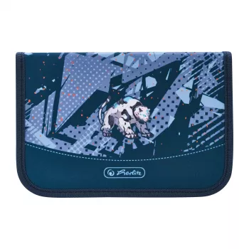 herlitz Tech Mech etui, 31-delige set van polyester, afmetingen: (B)205 x (D)140 x (H)38 mm, 2 kleppen