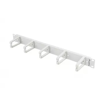 Lanberg 19 inch 1U kabelmanagementpaneel, type B - grijs (AK-1202-S)