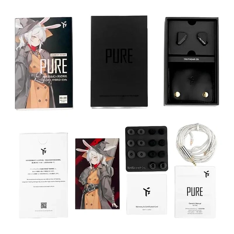 TRUTHEAR Pure bedrade in-ear-koptelefoon (zwart)
