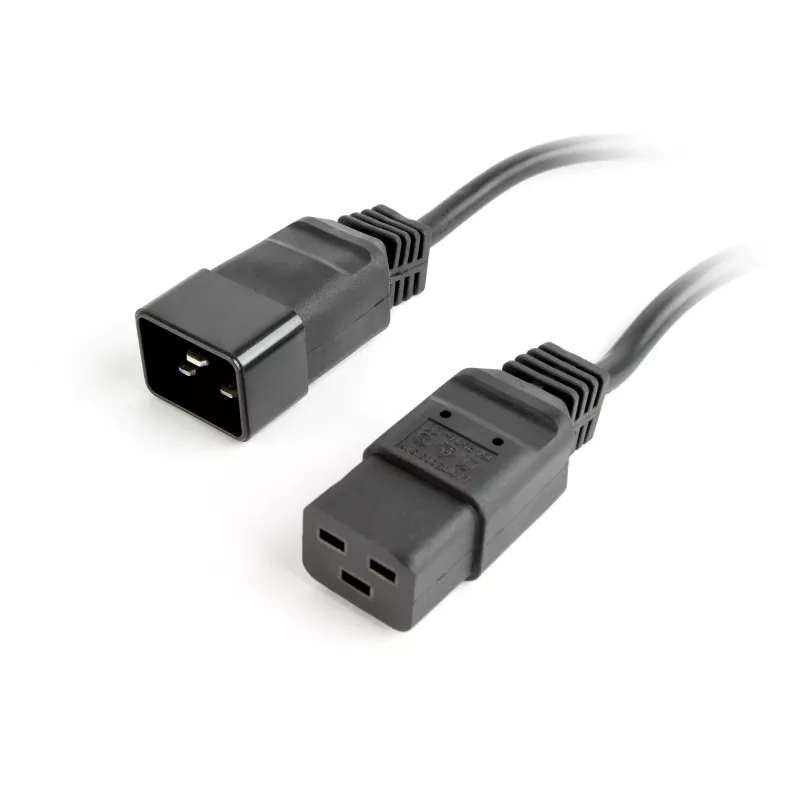 Gembird server-stroomverlengkabel IEC C19 naar C20, 1,5 m (PC-189-C19)