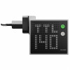 SHARGE Pixel 140 GaN-oplader, 140W, 3x USB-C, dot-matrix-display - grijs