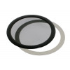 DEMCiflex stoffilter 120mm, rond - zwart/zwart